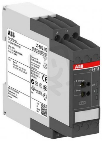 Časové relé CT-ERS.12S ,nový design, šroubové svorky ABB 1SVR730100R3100