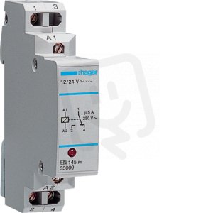 Interface relé 5A, 1P, 12/24V AC/DC HAGER EN145