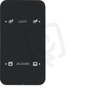 Dotykový sensor 2-násobný komfort R.1 sklo, černá BERKER 75142165