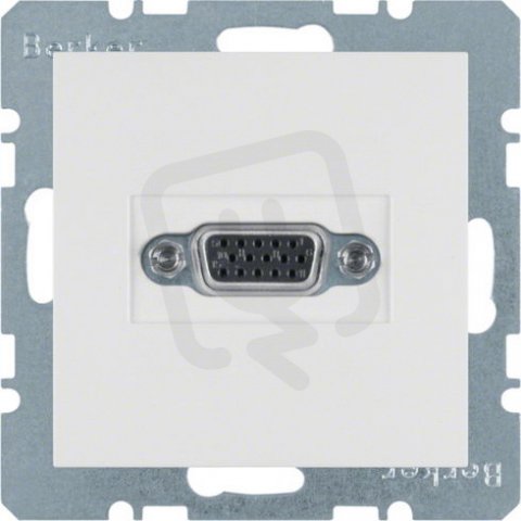 Zásuvka VGA, S.1/B.x, bílá mat BERKER 3315401909