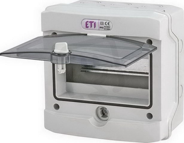 Nástěnná rozvodnice ECH-8G 8M (1x8) IP65 ETI 001101061