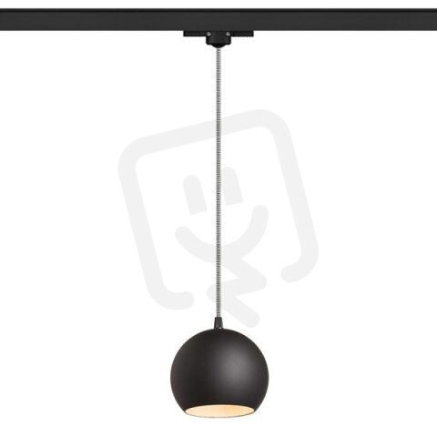 COPA pro tříokr. lištu černá sklo 230V E27 28W RENDL R13208