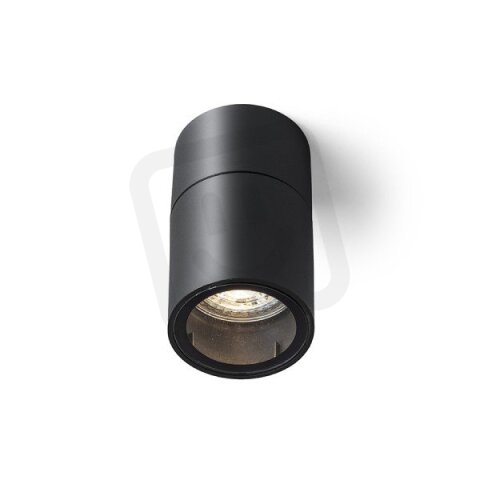 SORANO stropní černá plast 230V LED GU10 8W IP44 RENDL R13633