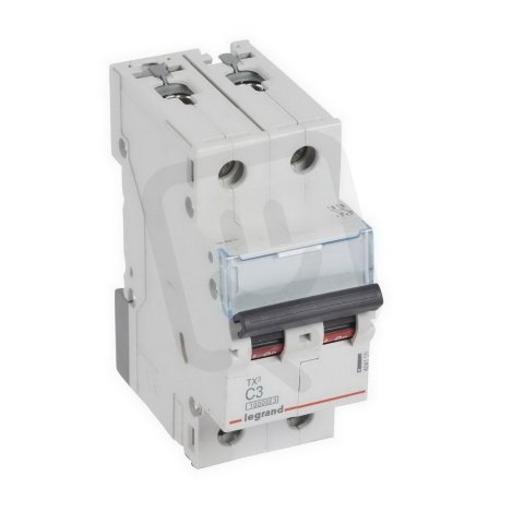 TX3 JISTIČ, 2 PÓLOVÝ, CHAR. C, 3A 10000A LEGRAND 404199