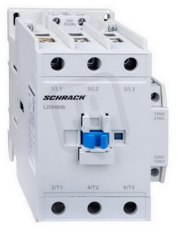 Stykač 3pólový CUBICO Maxi, 37kW, 80A, 1Z+1R, 24VAC SCHRACK LZDH80B0--