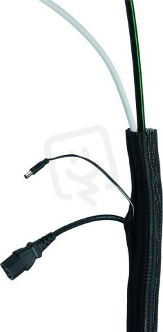 Ochranný kabelový pletenec samozavírací polyester černý d19,0mm AGRO 6878.40.19