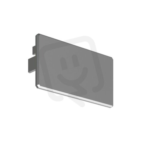 Záslepka KLUŚ LIPOD-50 pro AL profil, stříbrná /24394/ ALUMIA C28028L01