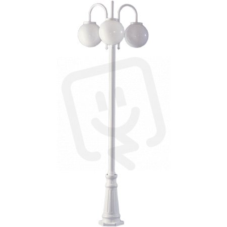 Sloupové svítidlo Bakchus sloup velký s ramenem 3 bílá 3x60W IP23 E27 916123/08