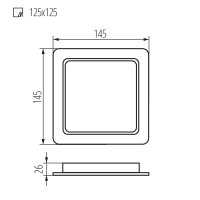 TAVO LED DL 12W-NW