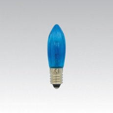 Svíčková barevná žárovka AE 23V 3W E10 C13 vánoční modrá NBB 374013000
