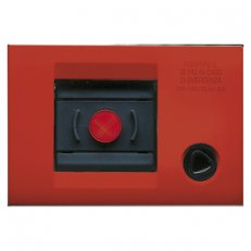 GW32451 Rámeč. +tlačítko (výtahové)- red