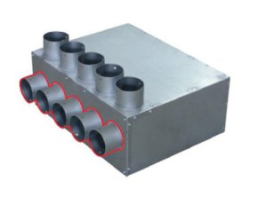 Elektrodesign 3947118 EDF-U-BOX 125/5x75 univerzální rozváděcí box