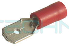 KPP 1,5-68 Kolík plochý poloizolovaný,průřez 0,5-1,5mm2/6,3x0,8mm PVC (RF-M608)