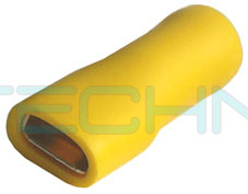 OPC 6-68 Objímka plochá celoizolovaná, průřez 4-6mm2 / 6,3x0,8mm PVC (GF-F608P)