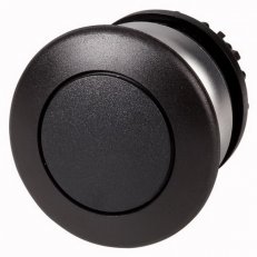 Eaton M22-DP-S Tlačítko hřibové,bez aret,kroužek titan, štítek černá, hřib černá