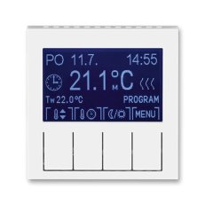 Termostat pokojový programovatelný 3292H-A10301 01 bílá/ledová bílá Levit ABB
