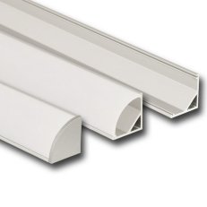 McLed ML-761.041.02.2 Rohovýový profil 16x16 mm,mléčný difuzor,komplet,2 m