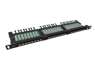 Patch panel Cat 5e UTP 24x RJ45 0,5U sVL