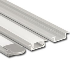 Vestavny AL profil 22x7 mm, mléčný 1m
