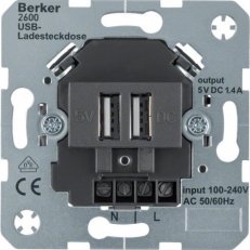 Zásuvka, nabíjení přes USB konektor, 100
