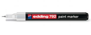 EDDING 792 bílá Permanentní pero s kulatým hrotem 0,8mm/bílá(EDDING 780 bílá)