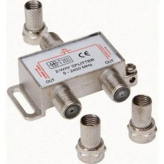 Kopp 33366854 SAT-rozdělovač 2-násobný s F-konektorem, 6,5 mm