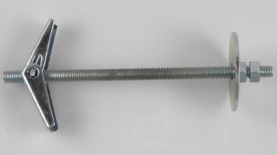 Hmoždinka ocelová  6 mm sklopná s matkou