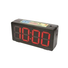 FK Technics 4825208 WC200 Stolní hodiny RED Jumbo s časovačem