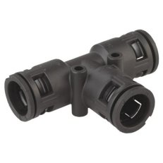 Rozdělovací konektor plastový, černý, pro průměr 28,5mm