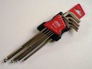 NG Elektro sada imbusových klíčů 9-dílů,velikost-1,5-10mm,s kulovou hlavou