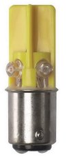 Grothe 38661 LED žárovka Ba15d, vysoce svítivá, ~/=24V / 50mA, žlutá-oranžová