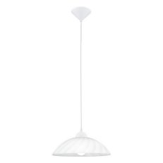Závěsné svítidlo VETRO d350 GLAS bílá/satén 60W IP20 EGLO 82785