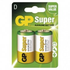 Alkalická baterie GP SUPER LR20 2BL Emos B1341