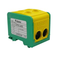 Elektro Bečov U250D24 Distribuční blok DTB 2×50 žluto-zelená