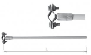 Izolační tyč pro uchycení jímače IZT J 430 Kovoblesk 24549