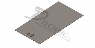 DT TECHNIC 104020 ZD 02 Zemnící deska s příložkami na pásku i drát - 500x1000 mm