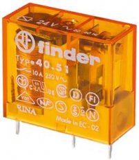 Finder 40.51.8.230.0000 Relé, DIN/PS, 1P/10A, 230V AC