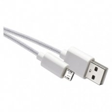 Kabel USB 2.0 A/M-MICRO B/M 1M bílý Emos SM7006W