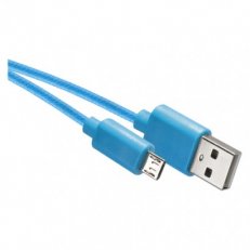 Kabel USB 2.0 A/M-MICRO B/M 1M modrý Emos SM7006B