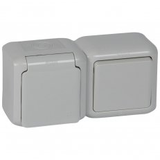 Legrand 782396 FORIX ŠEDÁ PŘEP.Č.6 + ZÁS.2P+T