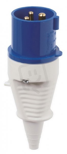IP44 Protected Standard Blue Male Plug - 2P+E 32A 230V 6H
